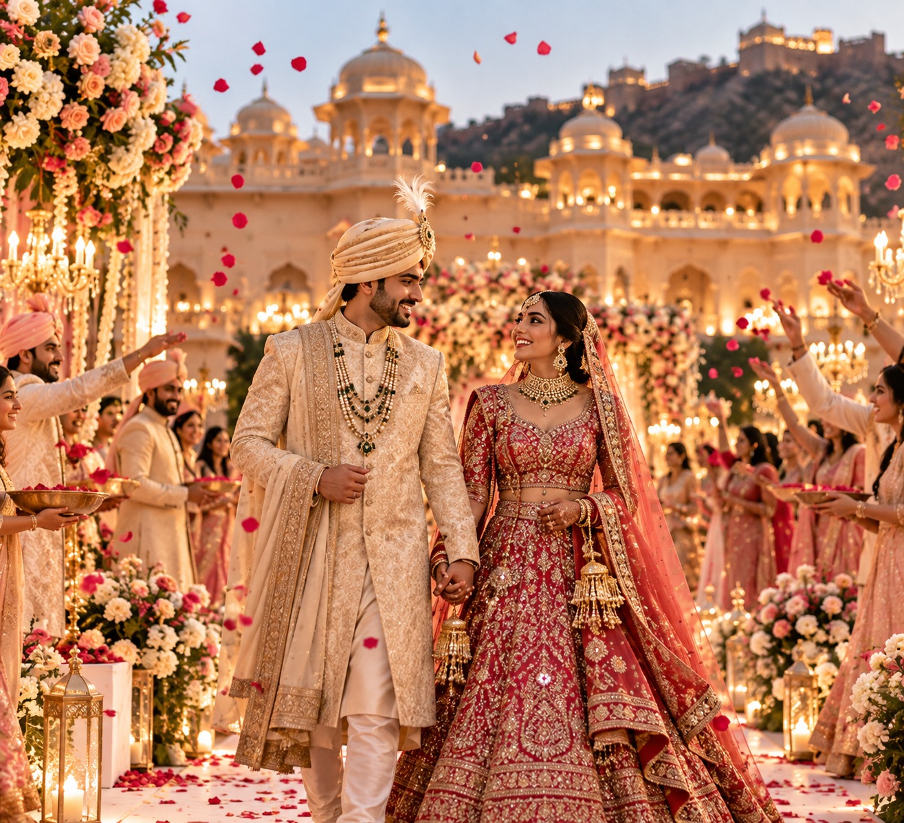 Royal destination wedding celebration